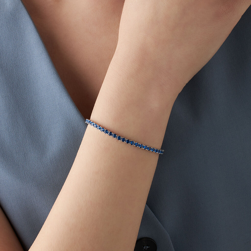 Bracciale Tennis Silver Rainbow Argento Rodiato Cubic Zirconia - Bracciali Tennis Donna | Stroili
