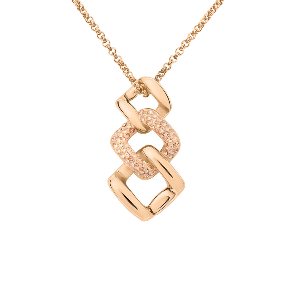 Collana Lady Phantasya Acciaio Rosa Cristallo - Collane Donna | Stroili
