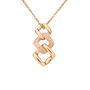 Collana Lady Phantasya Acciaio Rosa Cristallo