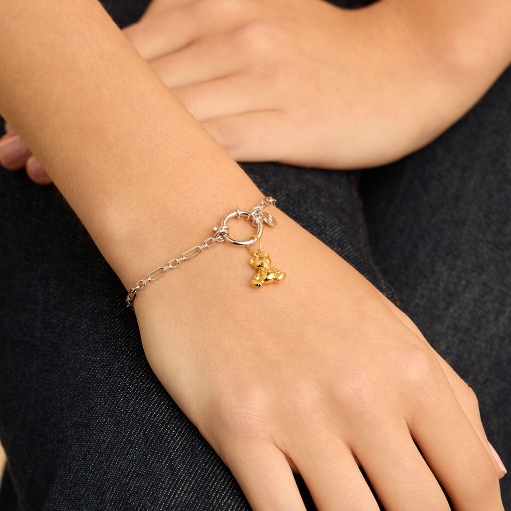 Pendente Love Beats Argento Dorato