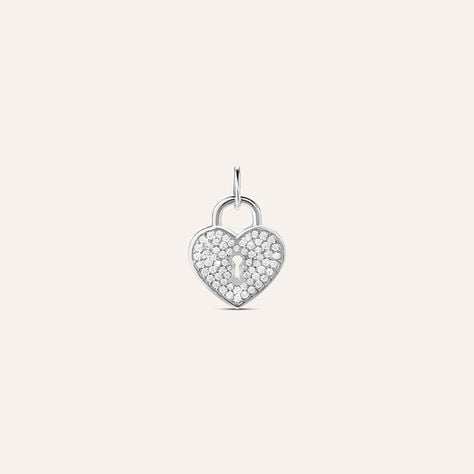 Pendente Love Beats Argento Rodiato Cubic Zirconia - Ciondoli Donna | Stroili