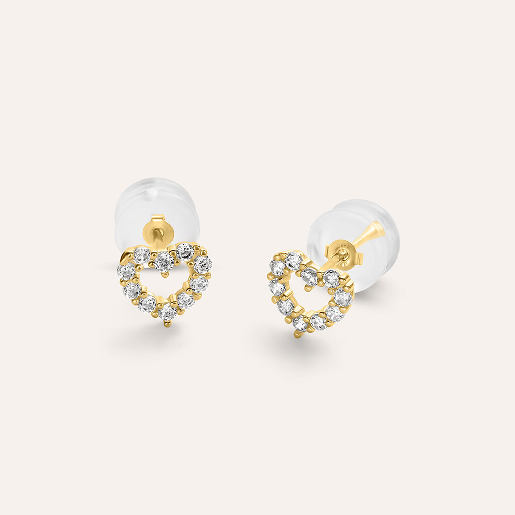 Orecchini Lobo Bon Ton Oro Giallo Cubic Zirconia - Orecchini a Lobo Donna | Stroili