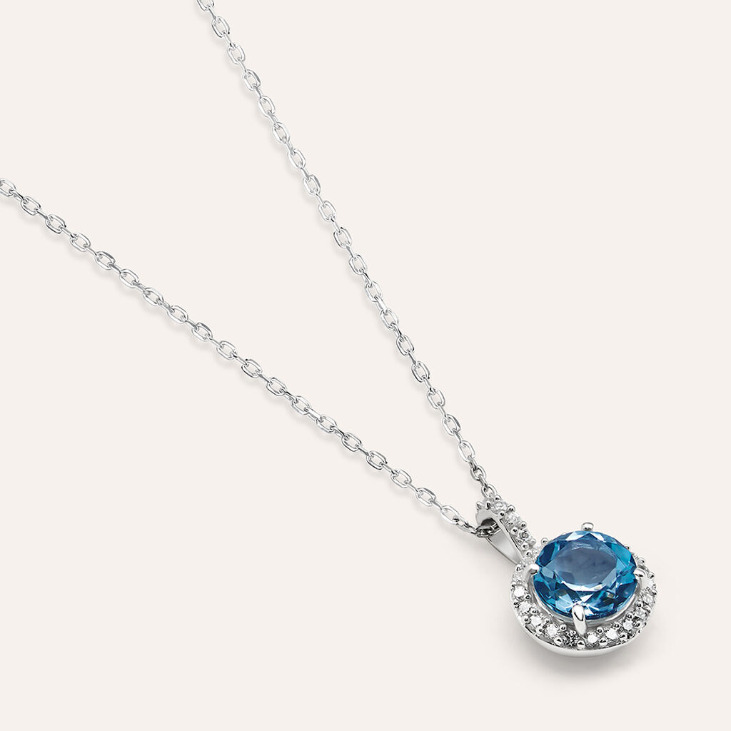 Collana Punto Luce Amélie Oro Bianco Topazio Cubic Zirconia - Collane Punto Luce Donna | Stroili