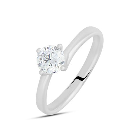 Anello Solitario Valentino Diamade Oro Bianco Diamante Lab-Grown - Anelli con Pietre Donna | Stroili