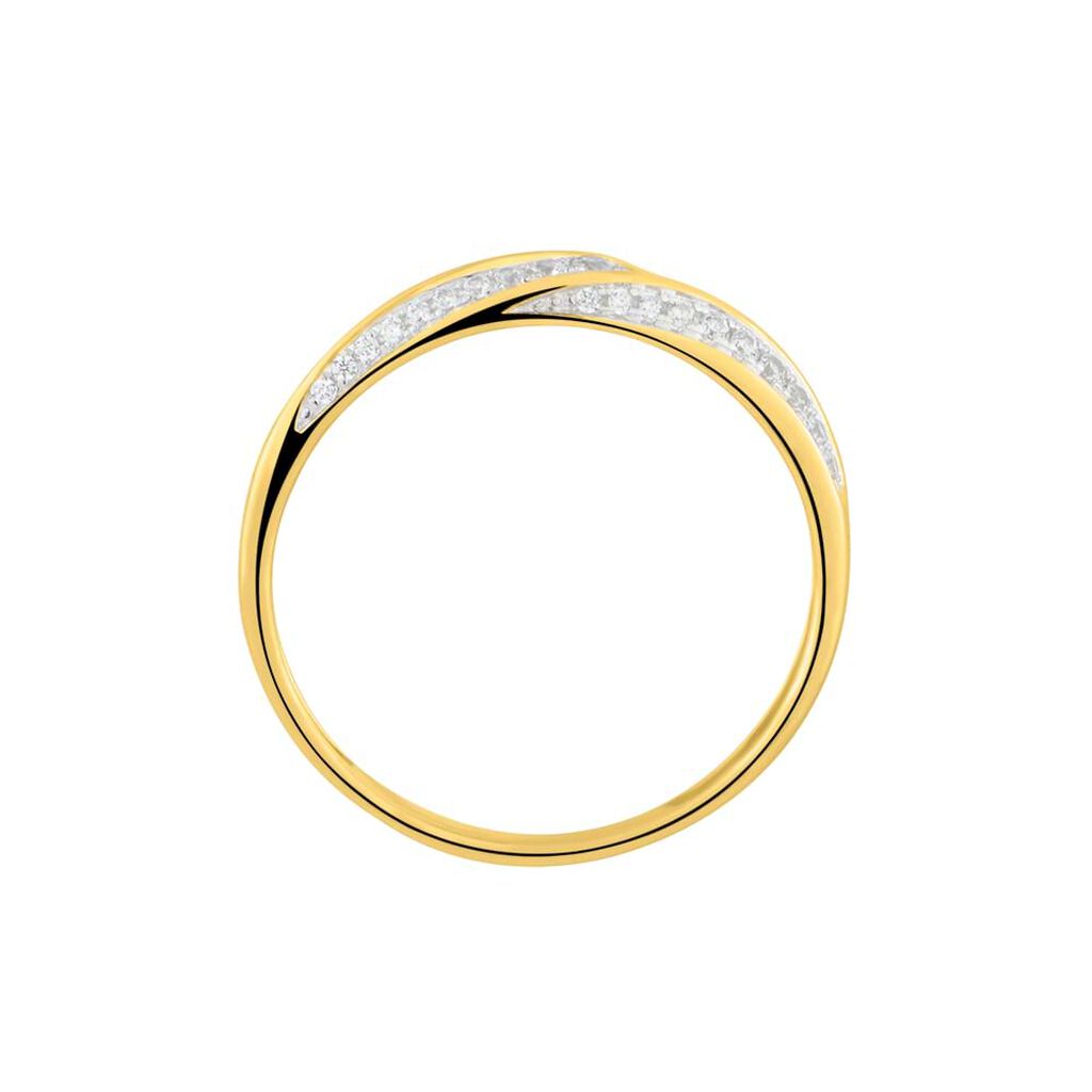 Anello Fascia Claire Oro Giallo Cubic Zirconia - Anelli con Pietre Donna | Stroili