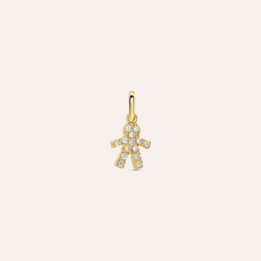Pendente Po&egrave;me Oro Giallo Cubic Zirconia