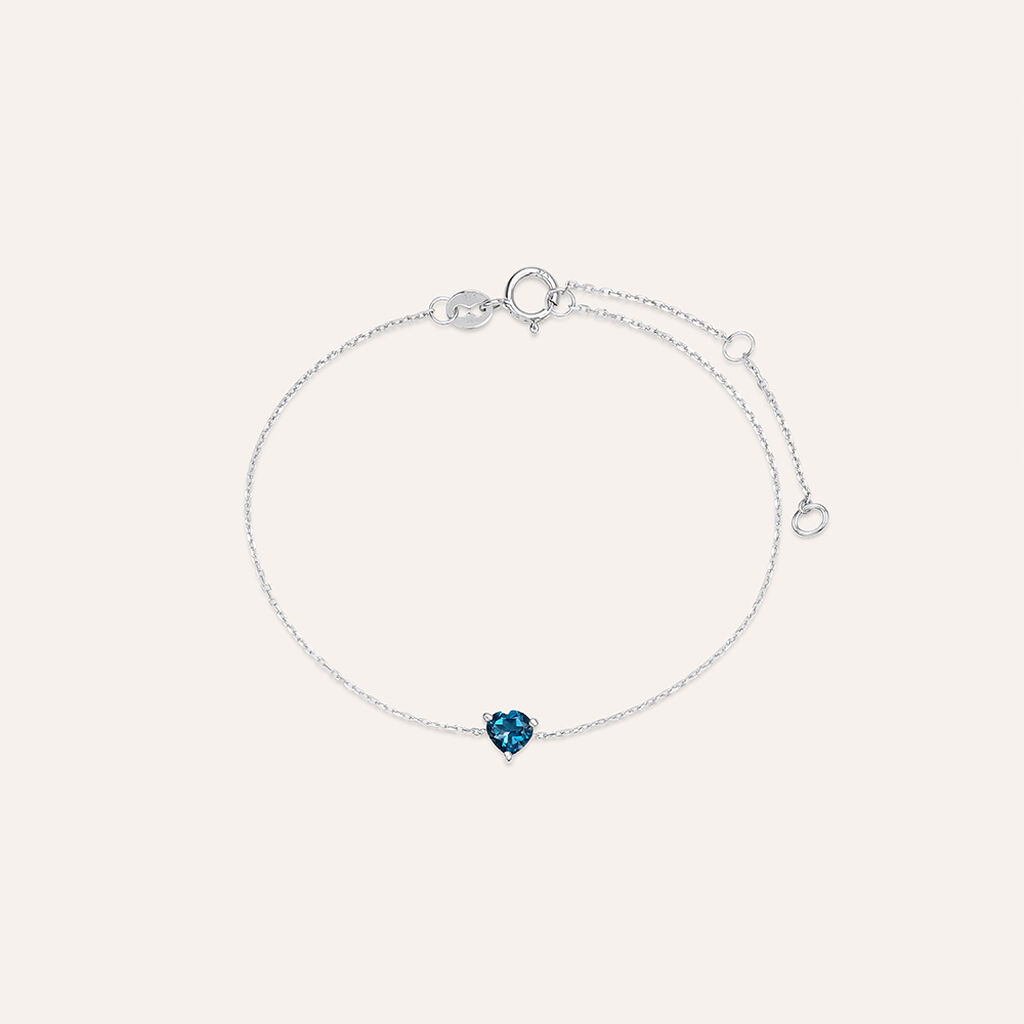 Bracciale Punto Luce Amélie Oro Bianco Topazio