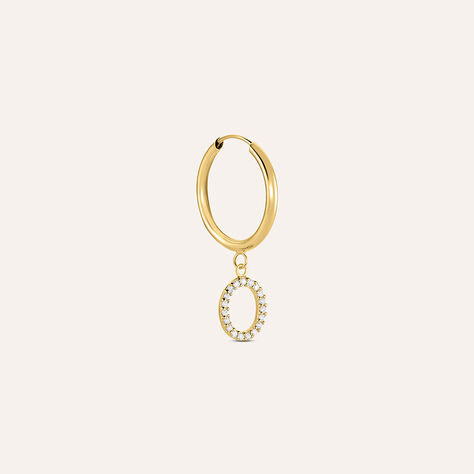 Mono Orecchino A Cerchio Toujours Oro Giallo Cubic Zirconia - Mono Orecchino Donna | Stroili