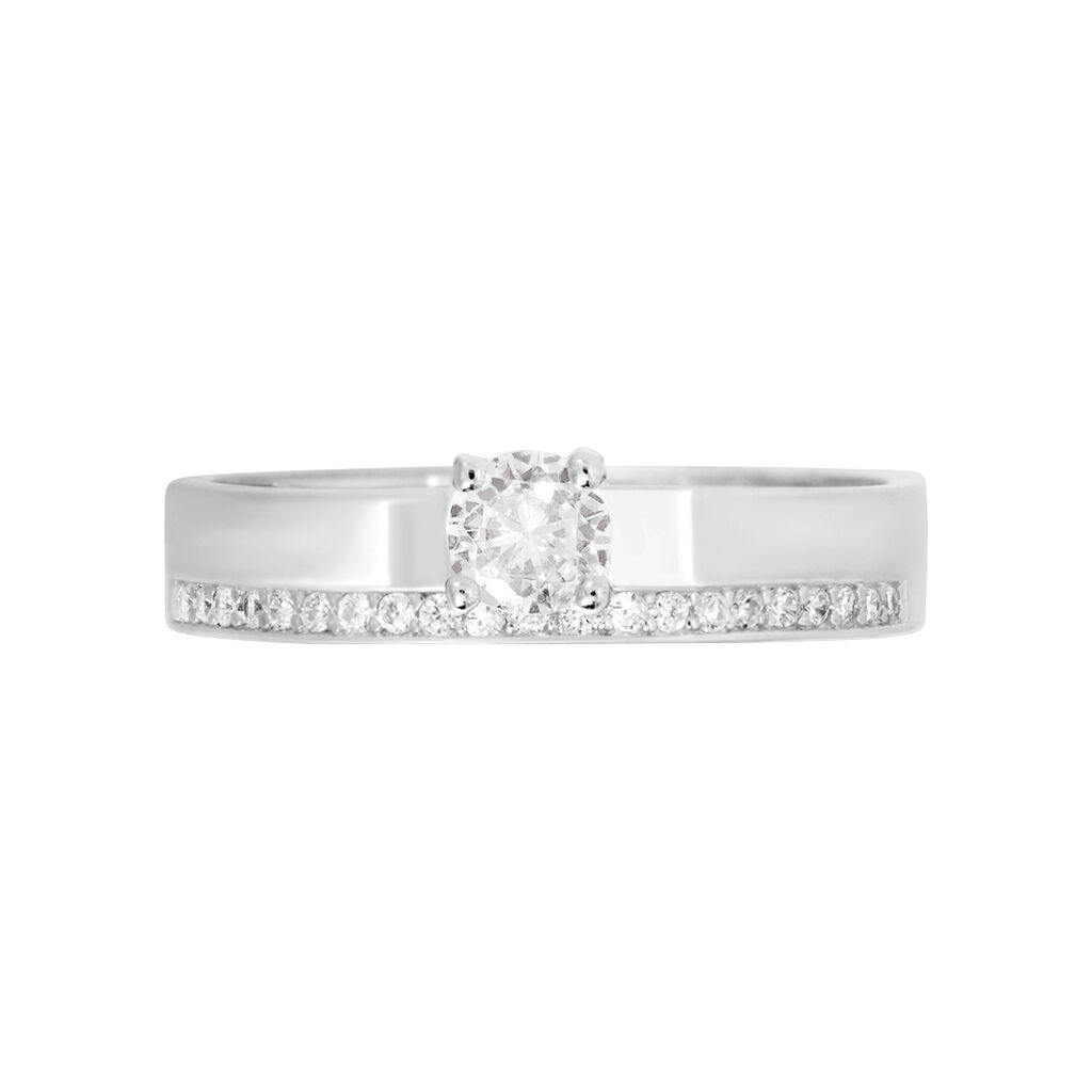 Anello Fascia Silver Elegance Argento Rodiato Cubic Zirconia - Anelli con Pietre Donna | Stroili