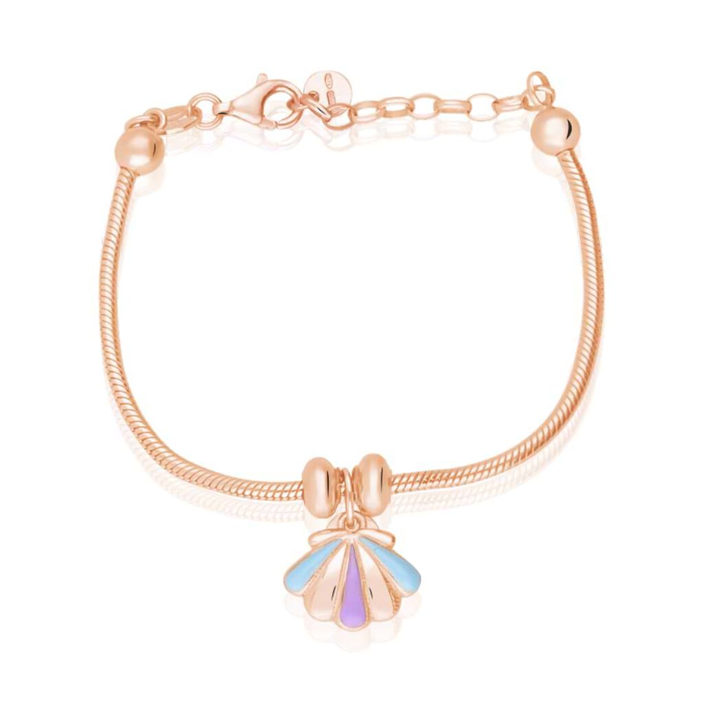 Charm in argento rosato conchiglia