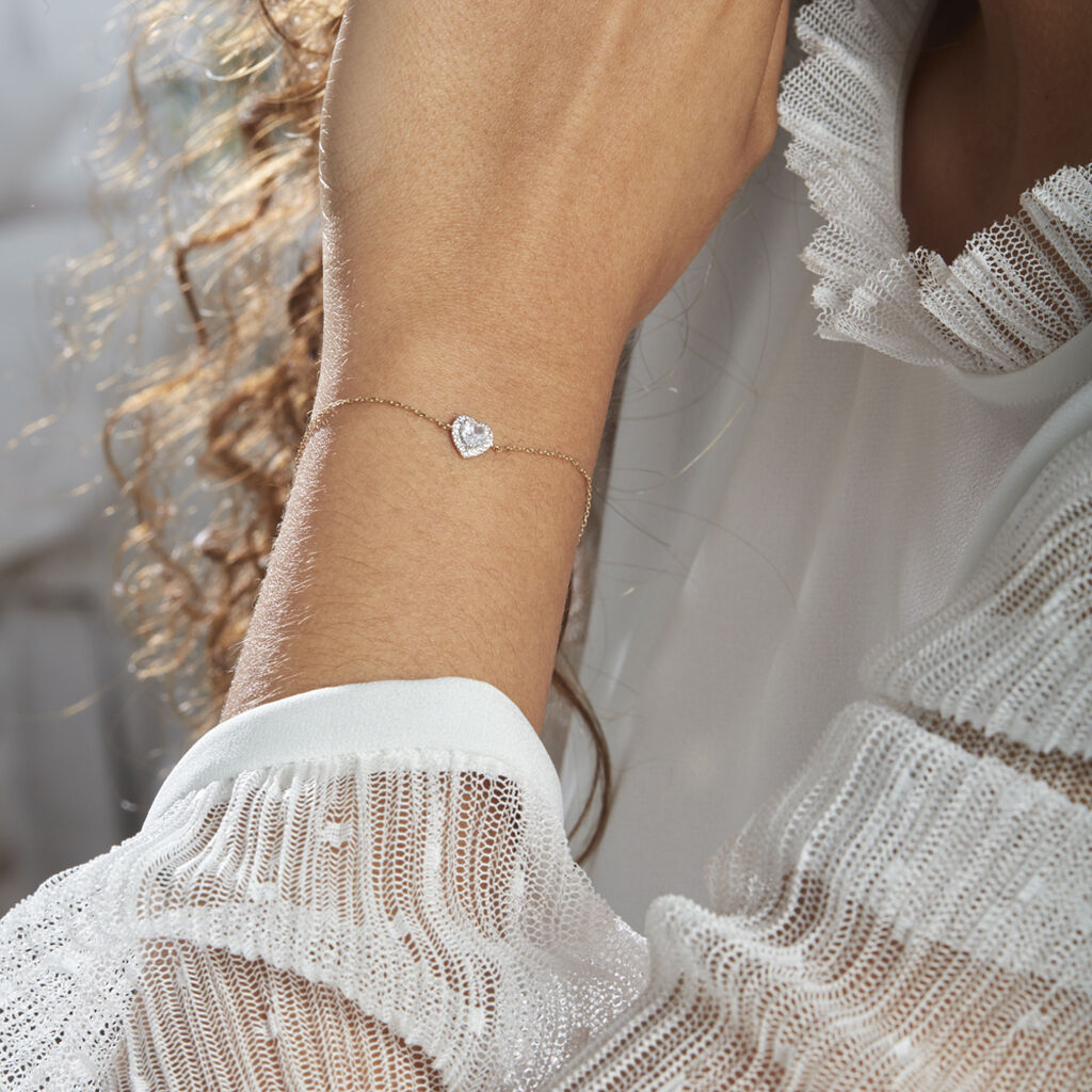 Bracciale Claire Oro Bianco Cubic Zirconia - Bracciali Amicizia Donna | Stroili