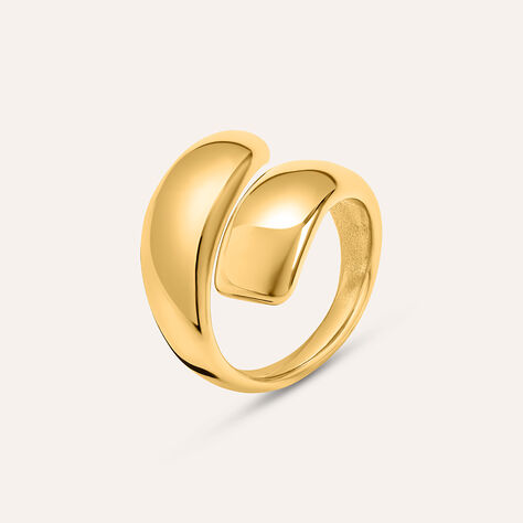 Anello Contrarie Lady Code Acciaio Dorato - Anelli Moderni Donna | Stroili