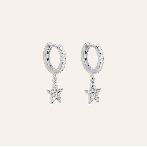 Orecchini A Cerchio Silver Moments Argento Rodiato Cubic Zirconia - Orecchini a Cerchio Donna | Stroili