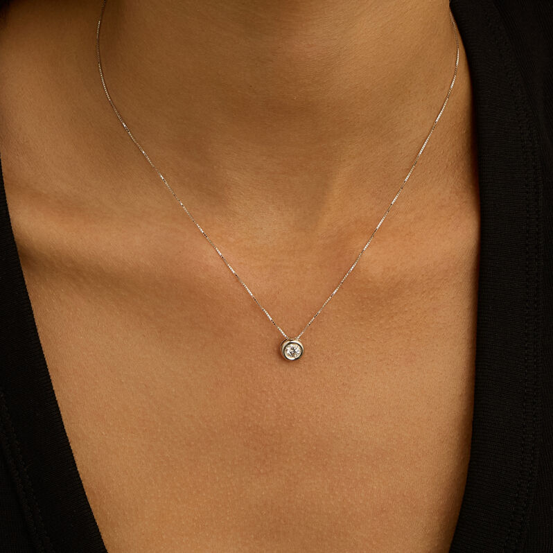 Collana Punto Luce Firmamenti Oro Bianco Diamante - Gioielli Donna | Stroili