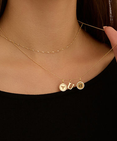 Pendente Po&egrave;me Oro Giallo Cubic Zirconia