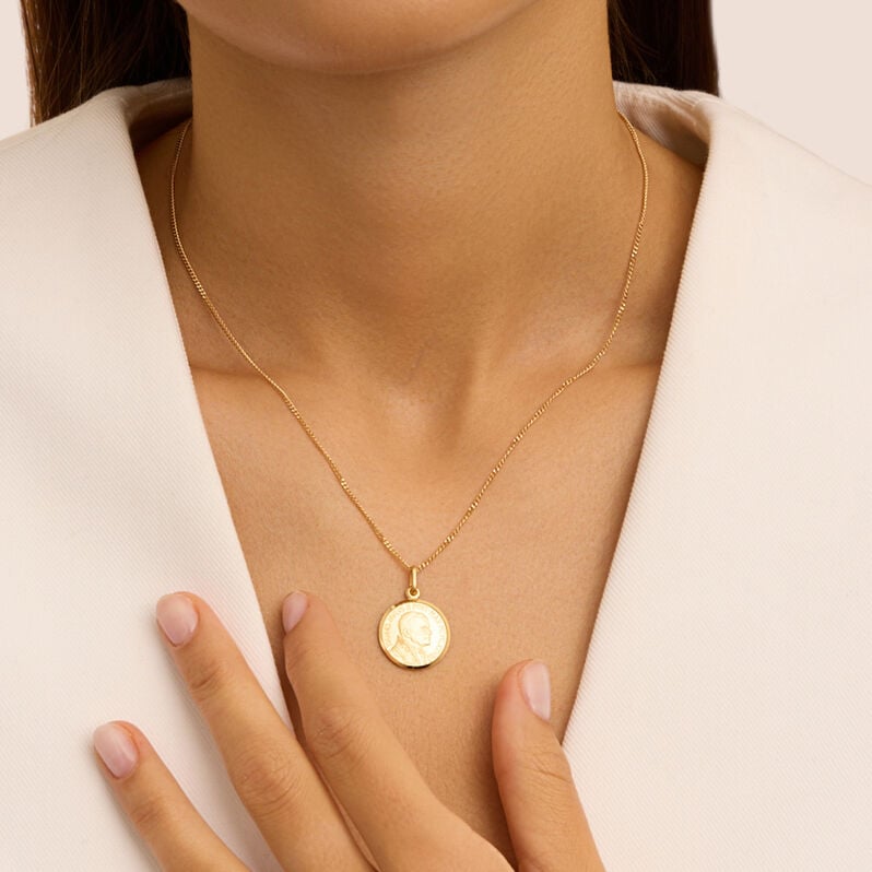 Pendente Holy Oro Giallo - Ciondoli con Incisione Unisex | Stroili