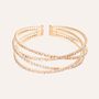 Bangle Romantic Shine Metallo Rosa Cristallo