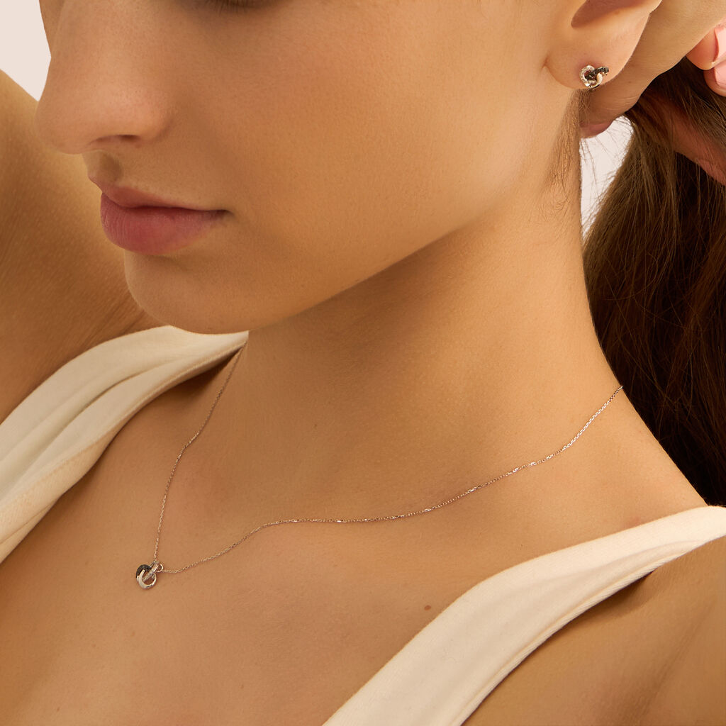 Collana Sophia Oro Bianco Diamante