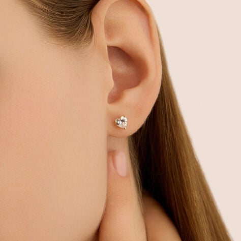 Orecchini Lobo Punto Luce Claire Oro Giallo Cubic Zirconia - Orecchini a Lobo Donna | Stroili