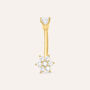Piercing Ombelico Bon Ton Oro Giallo Cubic Zirconia