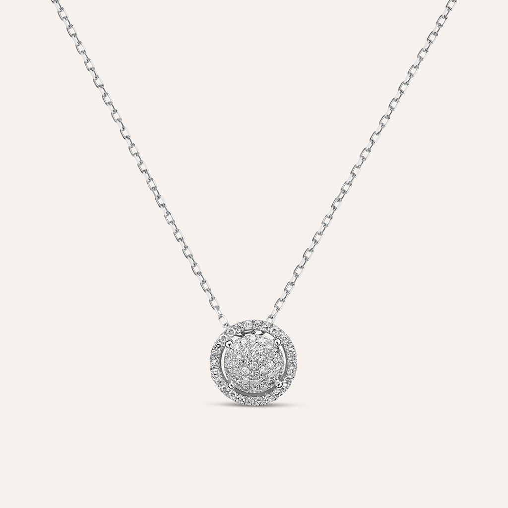 Collana Sophia Oro Bianco Diamante