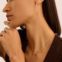 Bracciale Tennis Romantic Shine Ottone Rosa Cristallo