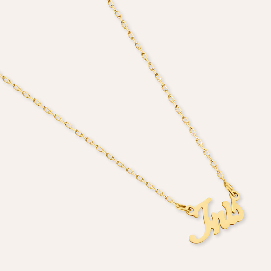 Collana Iris Gold Names Oro Giallo