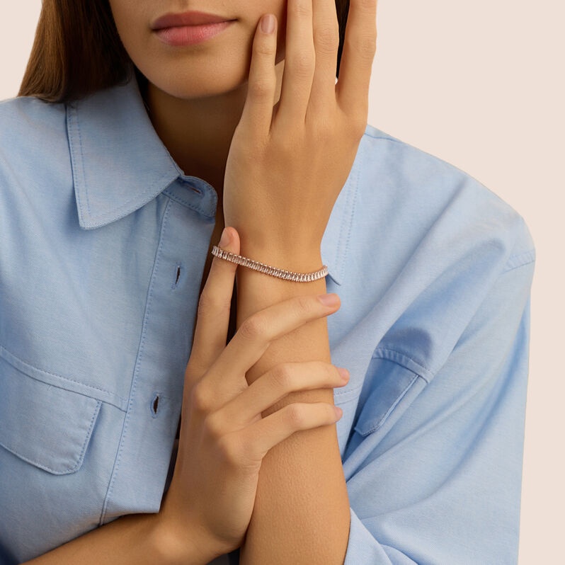 Bracciale Tennis Romantic Shine Metallo Cristallo - Bracciali Tennis Donna | Stroili