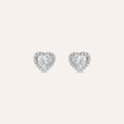 Orecchini Lobo Silver Elegance Argento Rodiato Cubic Zirconia - Orecchini a Lobo Donna | Stroili