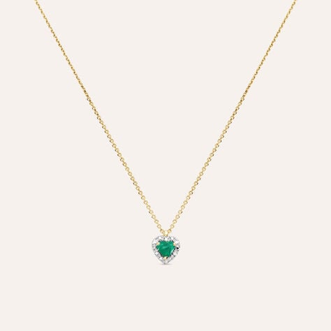 Collana Charlotte Oro Giallo Smeraldo Diamante - Collane Donna | Stroili