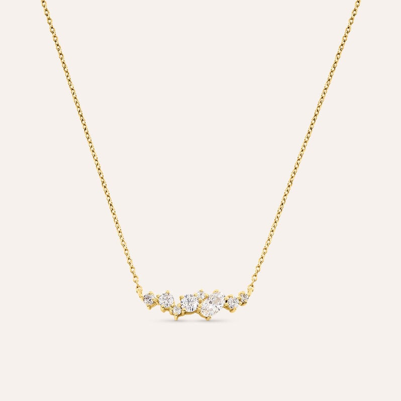 Collana Silver Glow Argento Dorato Cubic Zirconia - Collane Donna | Stroili