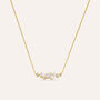 Collana Silver Glow Argento Dorato Cubic Zirconia