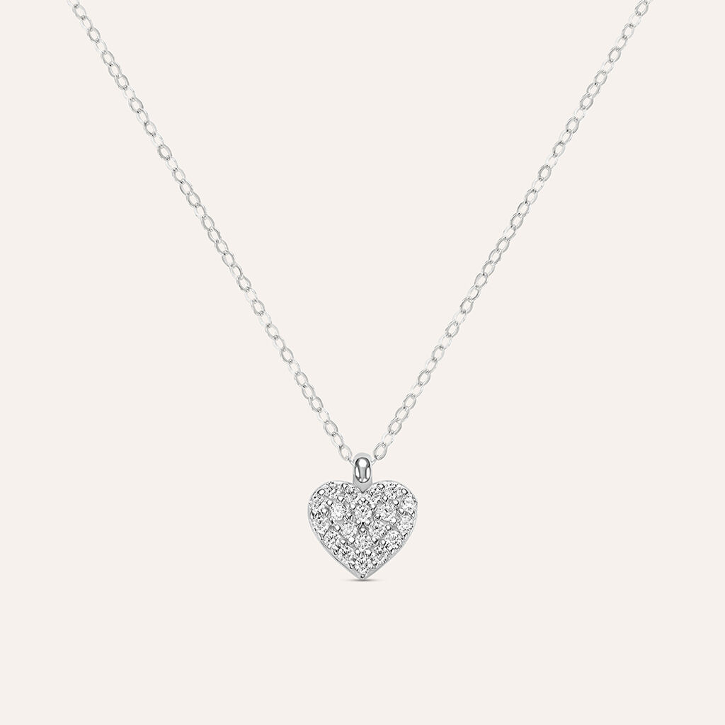 Collana Claire Oro Bianco Cubic Zirconia - Collane Donna | Stroili