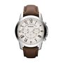 Orologio Cronografo Uomo Fossil Grant quadrante crema FS4735