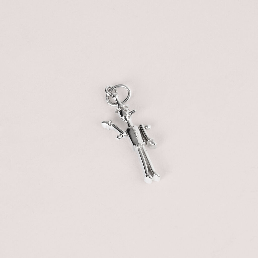 Pendente Saluti&Baci Pinocchio Love Beats Argento Rodiato - Ciondoli Donna | Stroili