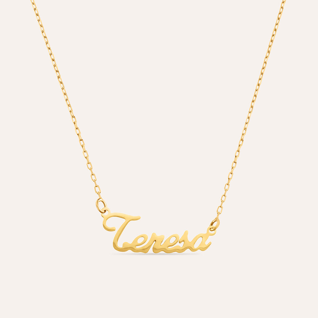 Collana Teresa Gold Names Oro Giallo
