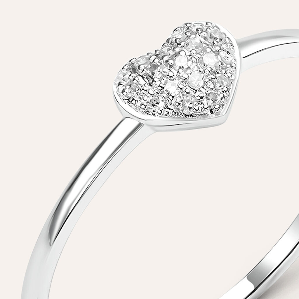 Anello Fantasia Sophia Oro Bianco Diamante