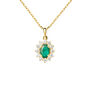 Collana Charlotte Oro Giallo Smeraldo Diamante