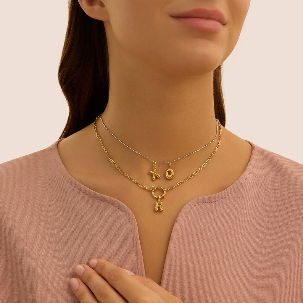 Pendente Love Beats Argento Dorato
