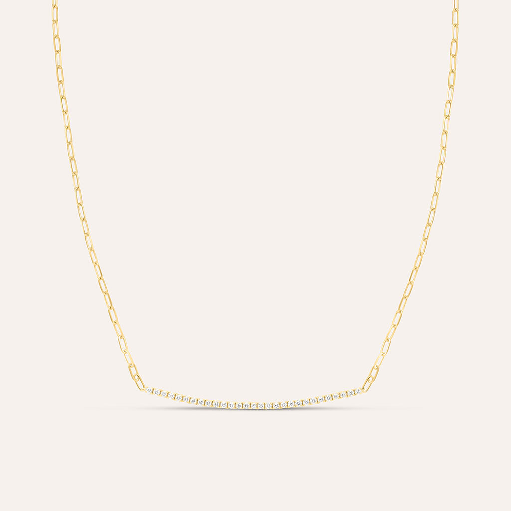 Collana Diamade Glam Oro Giallo Diamante Lab-Grown