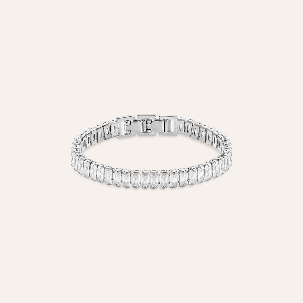 Bracciale Tennis Romantic Shine Metallo Cristallo