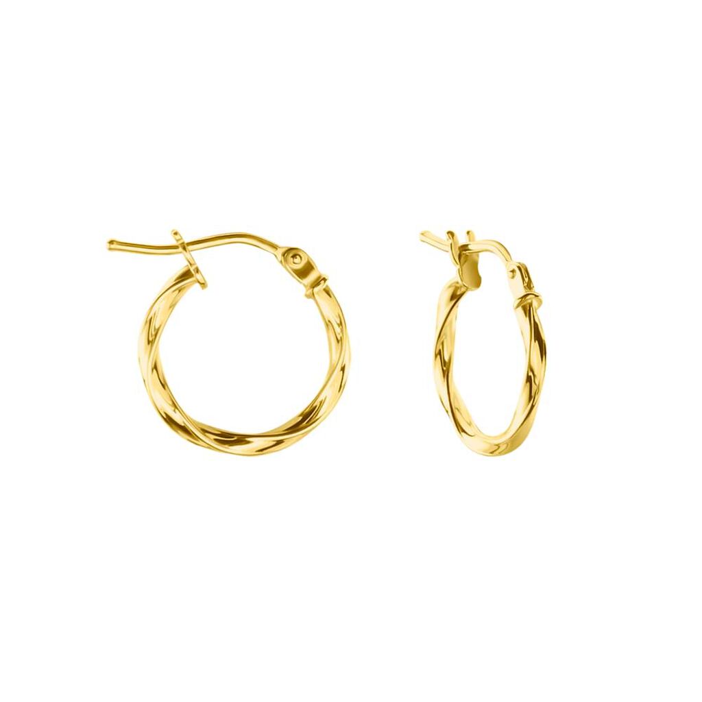 Orecchini A Cerchio Gold Essence Oro Giallo - Orecchini a Cerchio Donna | Stroili