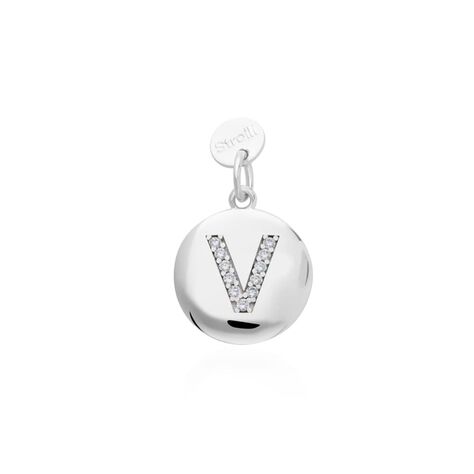 Pendente Love Beats Argento Rodiato Cubic Zirconia - Ciondoli con Incisione Donna | Stroili