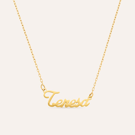 Collana Teresa Gold Names Oro Giallo - Collane Unisex | Stroili