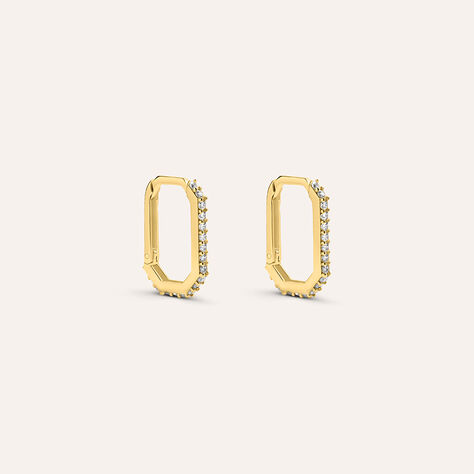 Orecchini A Cerchio Toujours Oro Giallo Cubic Zirconia - Gioielli Donna | Stroili