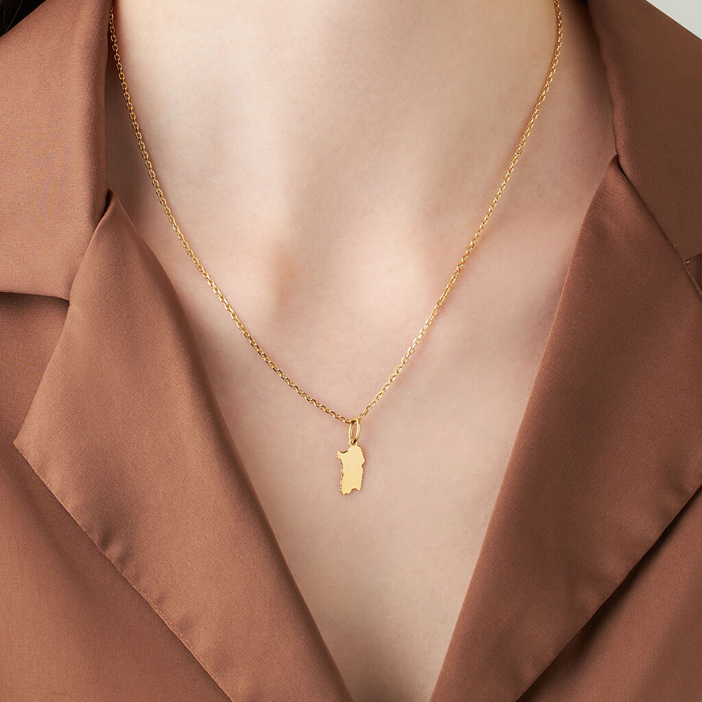 Pendente Poème Oro Giallo - Ciondoli con Incisione Donna | Stroili