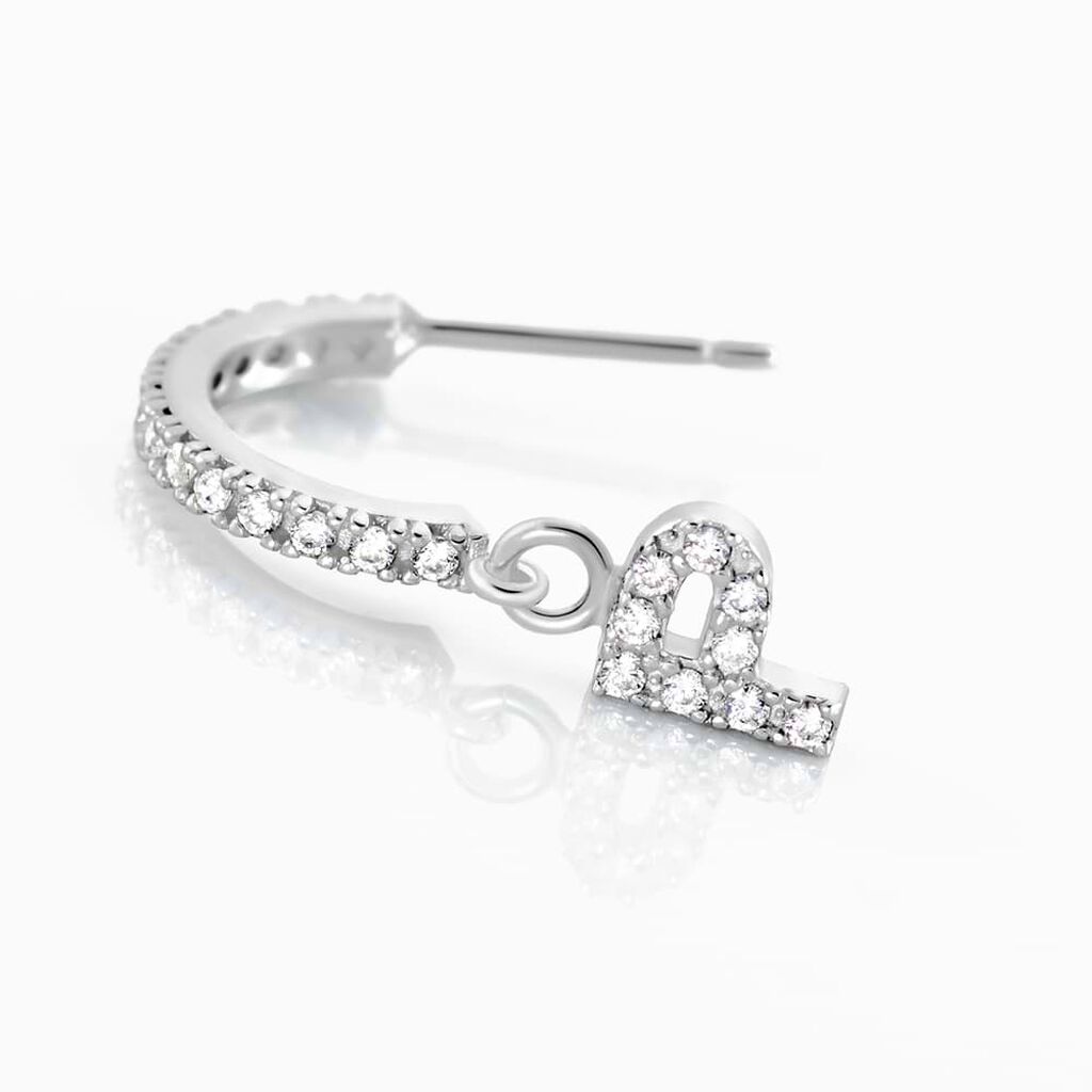 Mono Orecchino A Cerchio Silver Moments Argento Rodiato Cubic Zirconia - Mono Orecchino Donna | Stroili