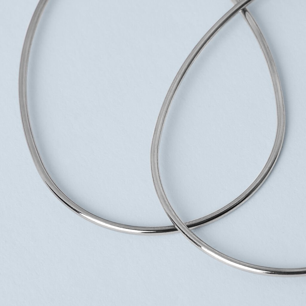 Orecchini A Cerchio Silver Collection Argento Rodiato - Orecchini a Cerchio Donna | Stroili