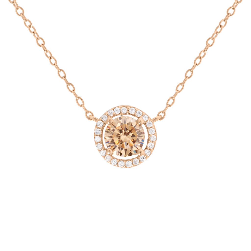 Collana Punto Luce Silver Rainbow Argento Rosa Cubic Zirconia - Collane Punto Luce Donna | Stroili