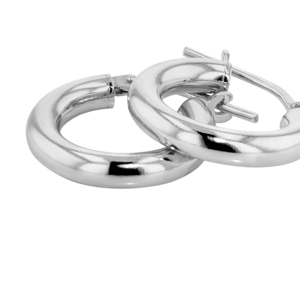 Orecchini A Cerchio Silver Collection Argento Rodiato - Orecchini a Cerchio Donna | Stroili